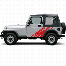 Modderspat Grafische Zij Vinyl Sticker voor Jeep Wrangler YJ 1987-1995_3