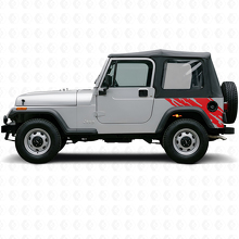 Modderspatten Graphic Achterzijde Vinyl Sticker voor Jeep Wrangler YJ 1987-1995_3
