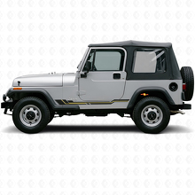 Gebogen Lijnen Rocker Panel Vinyl Sticker voor Jeep Wrangler YJ 1987-1995_2
