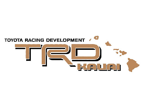 2 TOYOTA TRD KAUAI DECAL ALL TERRAIN DECAL Mountain TRD racing development side vinyl sticker sticker