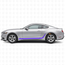 Versierde Strepen Zijdelingse Vinyl Decal voor Musclecar Mustang_2