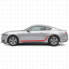 Versierde Strepen Zijdelingse Vinyl Decal voor Musclecar Mustang_3
