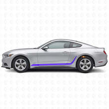 Op Maat Gemaakte Decoratieve Strepen Zij Vinyl Sticker voor Musclecar Mustang_2