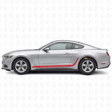 Op Maat Gemaakte Decoratieve Strepen Zij Vinyl Sticker voor Musclecar Mustang_3