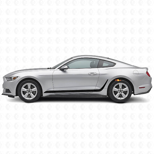 Gedecoreerde Strepen Zijvinyl Decal Kit voor Musclecar Mustang