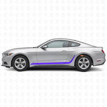 Gedecoreerde Strepen Zijvinyl Decal Kit voor Musclecar Mustang_2
