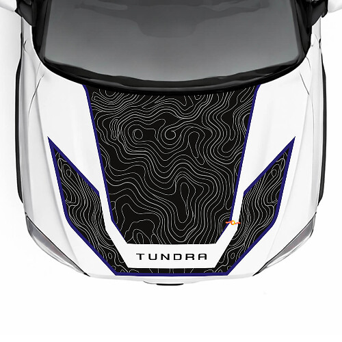 Topografische Kaart Volledige Kit Vinyl Decal voor Toyota Tundra Hybrid 2023_1