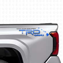 TRD Oahu Hawaii Vinyl Sticker Set voor de Zijkant van de Laadvloer voor Toyota Trucks_3