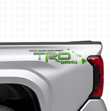TRD Oahu Hawaii Vinyl Sticker Set voor de Zijkant van de Laadvloer voor Toyota Trucks_4