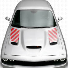 Gestreepte motorkapventilatie-inzet vinyl decal kit voor Dodge Challenger 2015+_3