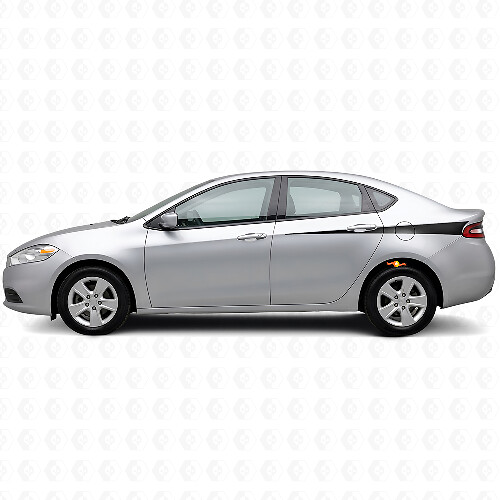 Geslepen Zijstrips Vinyl Decal Kit voor Dodge Dart 2013+_1