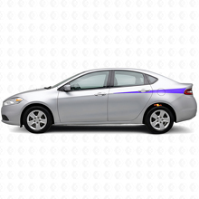 Geslepen Zijstrips Vinyl Decal Kit voor Dodge Dart 2013+_2