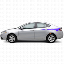 Geslepen Achterzijstrepen Vinyl Decal voor Dodge Dart 2013+_2