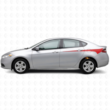 Geslepen Achterzijstrepen Vinyl Decal voor Dodge Dart 2013+_3