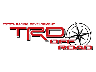 2 TOYOTA TRD OFF ROAD KOMPAS ALLE TERRAIN DECAL Mountain TRD racing development side vinyl sticker sticker
