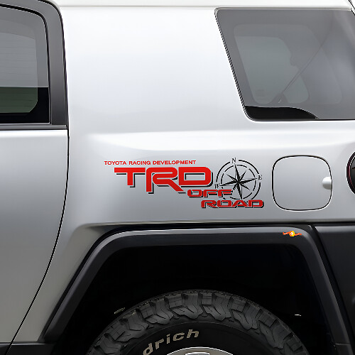 TRD Off Road Kompas Zij Vinyl Stickers voor Toyota FJ Cruiser