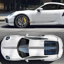 Porsche Stijl Strepen Volledig Kit Vinyl Decal Voor Porsche 911 Turbo S3_3