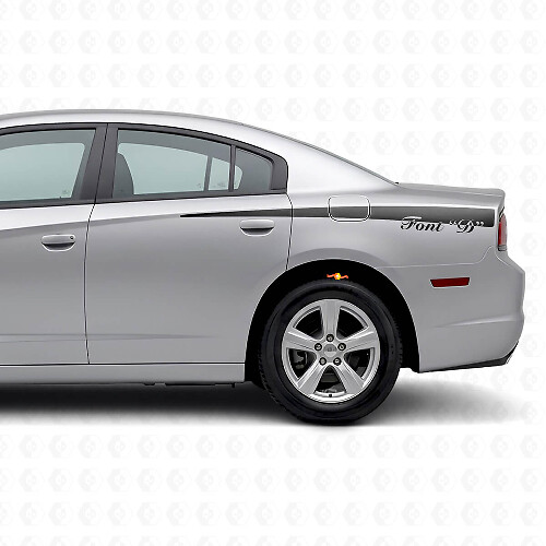 Aangepaste vinyl-stroken voor Dodge Charger 2011-2014_1