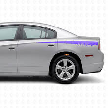 Aangepaste achterzijstrepen vinylsticker voor Dodge Charger 2011-2014_2