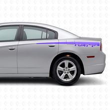 Aangepaste strepen vinyl sticker achterzijde voor Dodge Charger 2011-2014_2