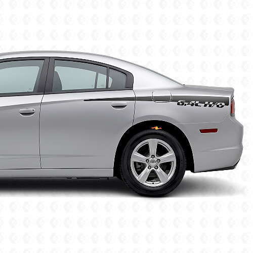 6.4L H/O zijstrepen vinyl decal voor Dodge Charger 2011-2014_1