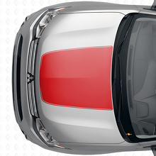 Centrale motorkapstrip vinyl decal voor Mitsubishi Outlander 2012-2014_4