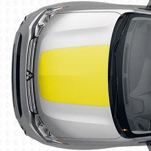 Centrale motorkapstrip vinyl decal voor Mitsubishi Outlander 2012-2014_5