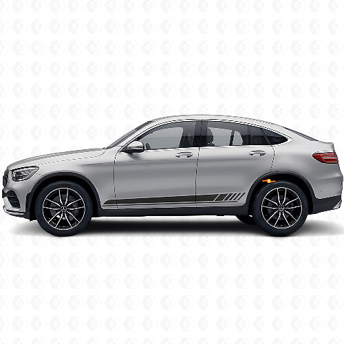 Race-stijl zijstrepen vinyl sticker voor Mercedes-Benz AMG GLC-Klasse C253_1
