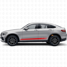 Race-stijl zijstrepen vinyl sticker voor Mercedes-Benz AMG GLC-Klasse C253_4
