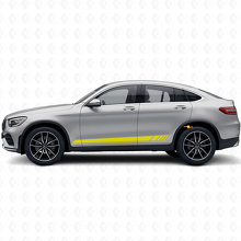 Race-stijl zijstrepen vinyl sticker voor Mercedes-Benz AMG GLC-Klasse C253_5