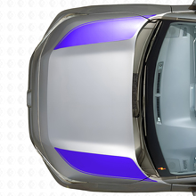 Dubbele motorkapstrepen vinylsticker voor Toyota RAV4 2019-2024_2