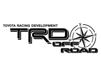 2 TOYOTA TRD OFF ROAD COMPASS ALL TERRAIN DECAL Mountain TRD racing development side vinyl sticker sticker 3
