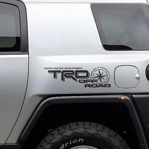 TRD Off Road Kompas Zijvinylsticker voor Toyota FJ Cruiser
