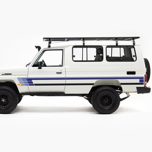 Vintage stijl zijstrepen vinyl decalset voor Toyota Land Cruiser J75_3