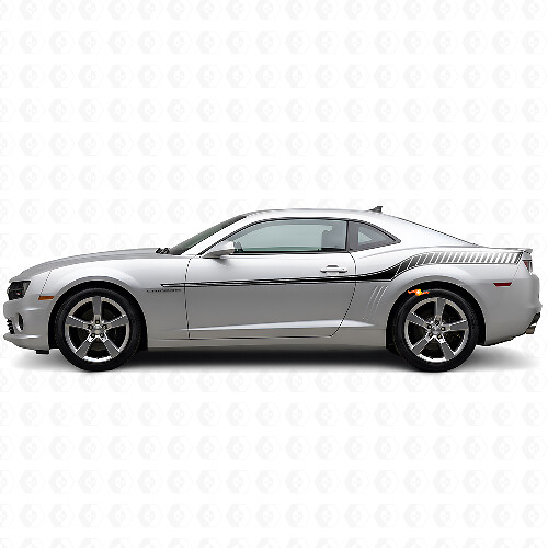 Racingstijl zijstrepen vinyl decal kit voor Chevrolet Camaro 2010-2013_1
