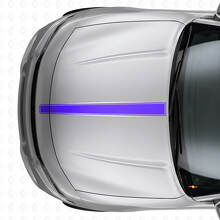 Dunne Omrande Motorkapstreep Vinyl Sticker voor Dodge Charger_2