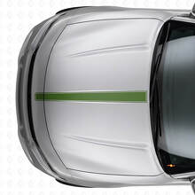 Dunne Omrande Motorkapstreep Vinyl Sticker voor Dodge Charger_3