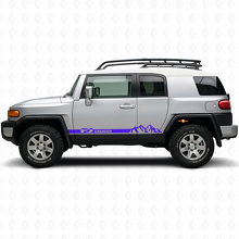 Mountain Style dorpelstroken vinyl decal voor Toyota FJ Cruiser_2