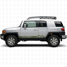Mountain Style dorpelstroken vinyl decal voor Toyota FJ Cruiser_3