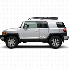 Mountain Style dorpelstroken vinyl decal voor Toyota FJ Cruiser_5