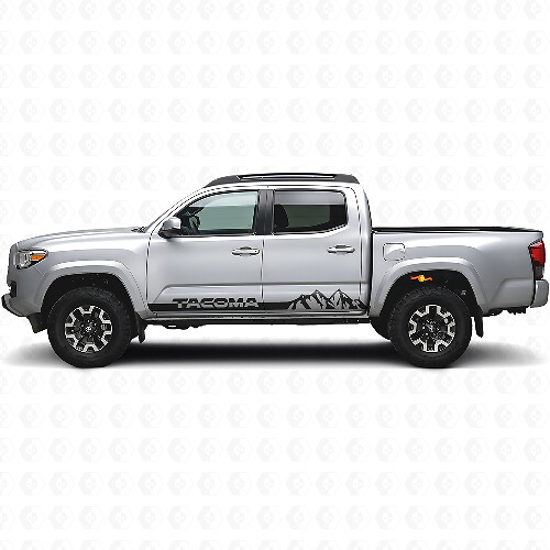 Mountain Style Rocker Panel Strepen Vinyl Decal Voor Toyota Tacoma 2016-2023_1