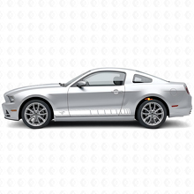 Paardenlogo Rocker Panel Strepen Vinyl Decal Kit voor Musclecar Musclecarmodel 2010-2014_4