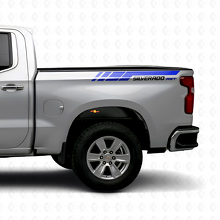 Silverado RST Achterzijstrepen Vinyl Decal Kit Voor Chevrolet Silverado 2019-2023_2