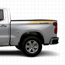 Silverado RST Achterzijstrepen Vinyl Decal Kit Voor Chevrolet Silverado 2019-2023_4