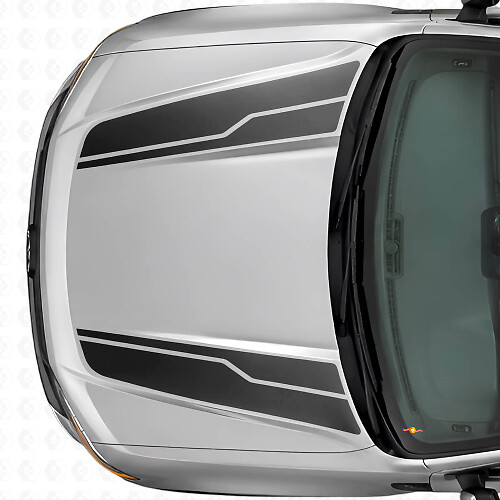 Twin Hood Strepen Vinyl Decal Kit Voor Musclecar Maverick 2022-26_1