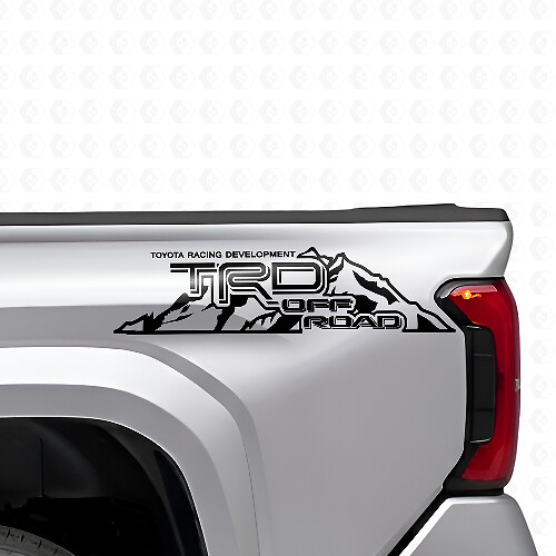 TRD Off Road Mountain Style Zijkant Vinyl Decal Set voor Toyota Trucks