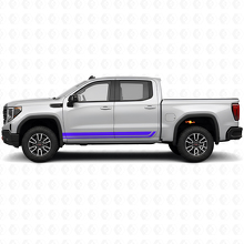 Rockerplaatstreep Decals voor GMC Sierra 1500 AT4 - Set_2
