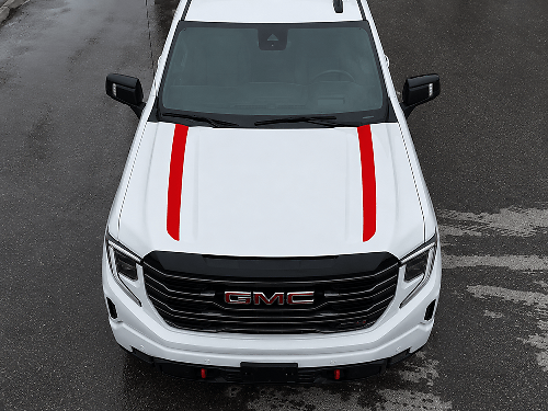 2 Motorkapstrepen Voor GMC Sierra 1500 AT4X Vinyl Sticker Decal voor GMC Sierra Graphics