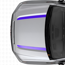 Dubbele motorkapstrepen vinyl decals set voor GMC Sierra 1500 AT4X 2026_2