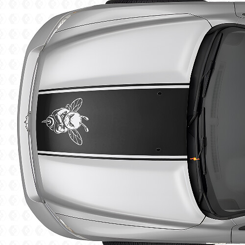 Grumpy Bee Motorkap Ombouwstrip Vinyl Sticker voor Dodge Ram 1500 2500 3500